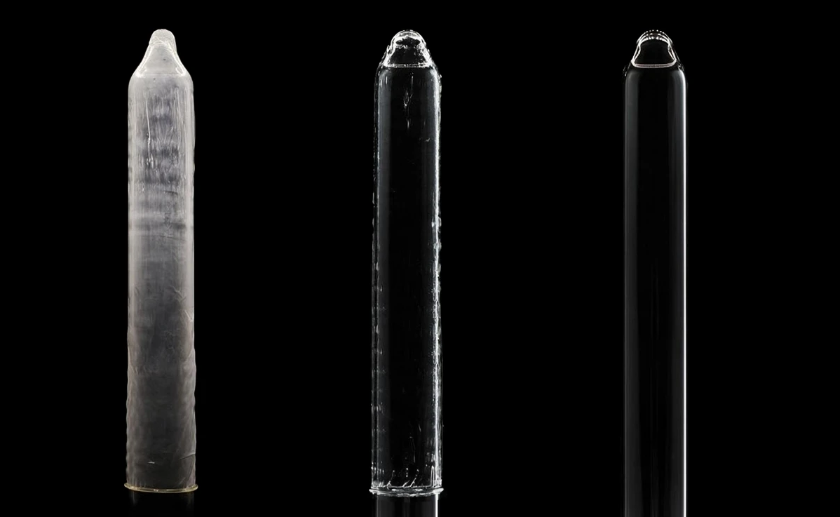Comparison of a latex condom, the Eudaemon hydrogel condom, and a glass mandrel